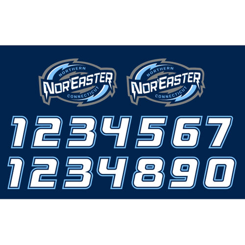 Nor'Easter Youth Hockey Official Helmet Decal Kit Thumbnail