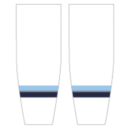 Northern CT Lights Hockey WHITE Pro Weight Sublimated Hockey Socks Thumbnail