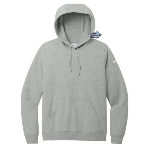 Northern CT Lights - Ladies Club Fleece Sleeve Swoosh Pullover Hoodie Thumbnail